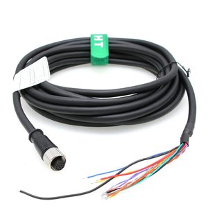 Câble d'alimentation HangTon Power Io M12 A-Code 12 broches pour lecteur de capteur de vision industrielle - Product Image 3