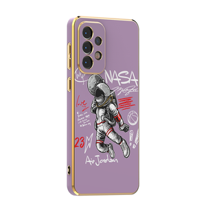 Funda trasera para teléfono móvil <span class=keywords><strong>Samsung</strong></span> A13, A33, A53, A73, patrones personalizados, galvanizado 6D, TPU, <span class=keywords><strong>a</strong></span> prueba de golpes - Product Image 4