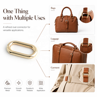 Metall-Hufeisen-Set: Abnehmbare D-Ringe, ovale Ringverschlüsse, Bogenbrücken-Verbinder – Handtaschen-Hardware-Set für DIY-Bastelbedarf