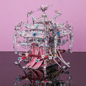 Nanyuan demir yıldız 3D Metal bulmaca modeli DIY oyuncak gümüş Sedan ve mutlu lamba F82234Y ve F72235Y ürün <span class=keywords><strong>Catego</strong></span> - Product Image 3