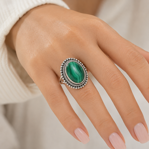 Anello Ispirato al Pavone Verde, Anello Vintage da Donna, Design Creativo, Accessorio per Dito - Product Image 3