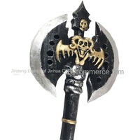 World of Warcraft Halloween Cosplay arma modelo doble cara hacha plástico doble mano hacha doble función juguete espada