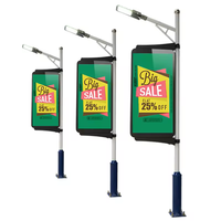 Écran LED numérique personnalisable P3 LED Light Pole Display pour la publicité extérieure Résistance aux intempéries durable pour l'utilisation des ascenseurs