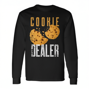 T-shirt à manches longues Cookie Dealer pour équipe de boulangerie, pâtissier, vente de pâtisseries - Product Image 2