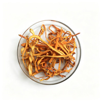 Poudre pure de Cordyceps Militaris, corps fruiteur séché, non irradié, qualité alimentaire, ingrédient alimentaire fonctionnel, OEM ODM en vrac