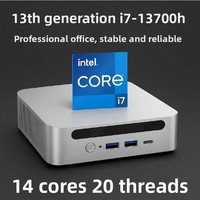 Mini PC Desktop Computer 13th-Gen Intel Core I7-1365U (ES Version) DDR5 Business Office Work Portable Use Compact Powerful