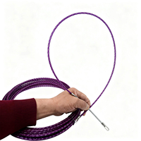 Tire-câble spirale simple 4,3 mm x 15 m, guide-câble électrique mural, serpentin de conduit