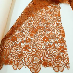 Nueva tela de encaje de seda de leche de guipur usada para decorar vestidos largos de mujer encaje de boda vestidos de encaje y Noche de novia - Product Image 5