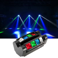 Mini projecteur à tête mobile Spider 80W RGBW LED pour scène, lumière DMX512 à double effet de balayage, barre lumineuse pour soirées DJ