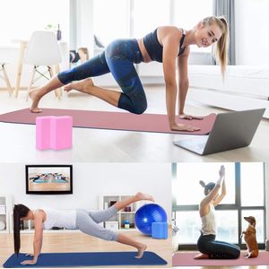 Kit de démarrage de yoga - Ensemble de 11 pièces avec blocs de yoga, sangle, ballon, tapis, sangle de transport, sac en filet, serviette rafraîchissante - Product Image 2