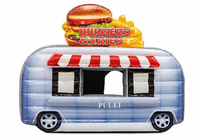 Burgers gonflables de camion de nourriture d'approvisionnement d'usine et barre gonflable démontable de support d'autobus de nourriture de voiture de cabine de frites pour la location