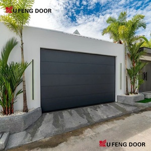 <span class=keywords><strong>Porte</strong></span> de <span class=keywords><strong>garage</strong></span> moderne en aluminium à lames, pliante, inclinable, pare-balles, coupe-vent, encastrée, pour villas de luxe - Product Image 2