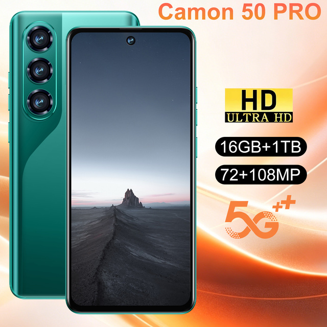 Camon 50 Pro 5G Smartphone Snapdragon 8 Gen 3 16GB 1TB 7.3" 3040*1440 Screen 108MP Camera 8000mAh Unlocked Smart Phone