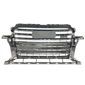 Griglia Anteriore SQ5 Sostitutiva, Griglie Auto Nero Lucido Cromato, Griglia Anteriore <span class=keywords><strong>Q5</strong></span> per <span class=keywords><strong>Audi</strong></span> <span class=keywords><strong>Q5</strong></span> 2013 2014 <span class=keywords><strong>2015</strong></span> - Product Image 5