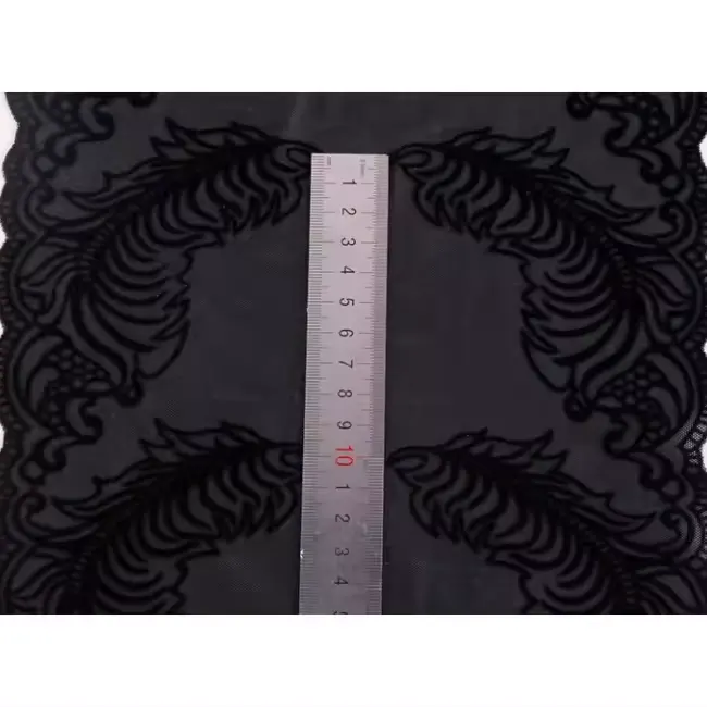 Tela elástica de 4 vías de LICRA de nailon, tela de flocado para vestido de baile, ropa textil personalizada, ropa interior elástica a la moda