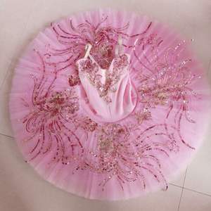 Tutú de Ballet Profesional para Niñas, Disfraz de Ballet del Lago de los Cisnes <span class=keywords><strong>Blanco</strong></span>, Falda Tutú de Bailarina para Niñas - Product Image 2