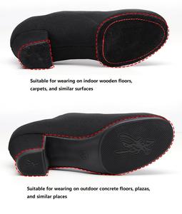 Zapatos <span class=keywords><strong>de</strong></span> Baile Latino para Mujer, Niños y Adultos, con Tacón Medio <span class=keywords><strong>de</strong></span> Tela Oxford, Altura <span class=keywords><strong>de</strong></span> Tacón <span class=keywords><strong>de</strong></span> 3 cm/5 cm, Zapatos <span class=keywords><strong>de</strong></span> Baile para Baile <span class=keywords><strong>de</strong></span> Salón Folclórico - Product Image 3