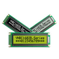 Mode vert jaune négatif industriel 1602 LCD 16x2 écran de caractères haute visibilité Module LCD universel 1602