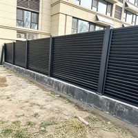 Clôture à persiennes en aluminium sur mesure OEM/ODM, étanche et résistante au vent, pour cour résidentielle – Approvisionnement direct usine