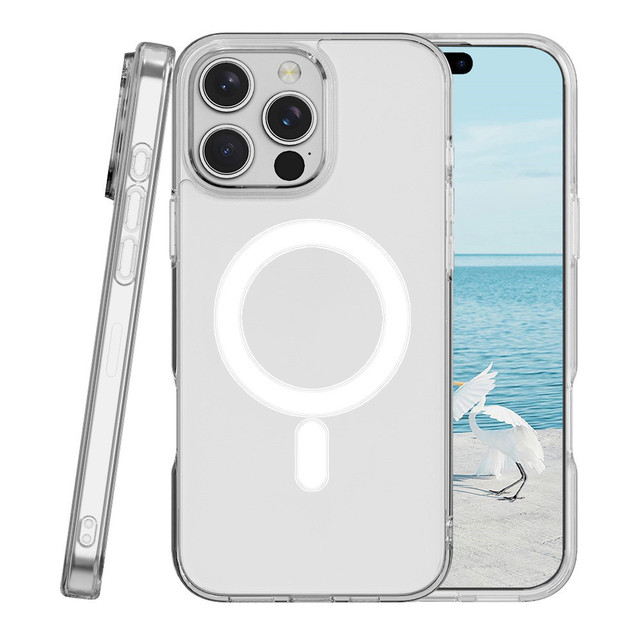 Magnetic Wireless Charging Clear Case for iPhone 14 PRO MAX Premium Mobile Phone Cover 17 air 18