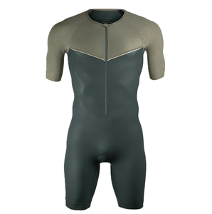 Jersey de Ciclismo de Compresión Unisex al por Mayor OEM, Traje de Triatlón Personalizado de Manga Corta para Natación, Ciclismo y Carrera para Atletas - Product Image 1