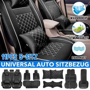 Housse de siège de voiture universelle 11 pièces pour Toyota Corolla, accessoires pour sièges de véhicule, housses en cuir PU pour protéger les sièges - Product Image 1