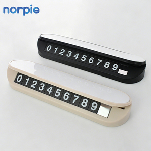 Tarjeta Luminosa Temporal para Estacionamiento de Coche, Placa con Número de Teléfono, Adhesivo para Coche, Accesorios para Automóvil - Product Image 3