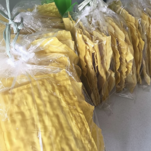 Feuille d'emballages wonton jaune peau wonton séchée Variété de tailles disponibles ANGLE - Product Image 1