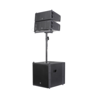 Accuracy Pro Audio LAP615-COMBO Système d'Enceintes Professionnelles Actives Line Array Extérieur avec Console de Mixage Audio