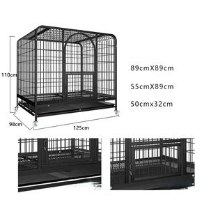 Vente en usine de cages pour animaux couleur noire treillis métallique soudé extérieur lourd chenils pour chiens cages et maisons pour animaux de compagnie - Product Image 3
