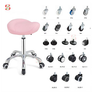 Roulettes pivotantes universelles en nylon et PU Shenghui pour tabourets de bureau et de salon de beauté (vente en gros) - Product Image 1