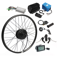 26*4.0 72v 5000w 8000w 12000w Fat Tire Hub Motor E Cycle Conversion Kit with Battery Electric Motorcycle Kit Hub Motor