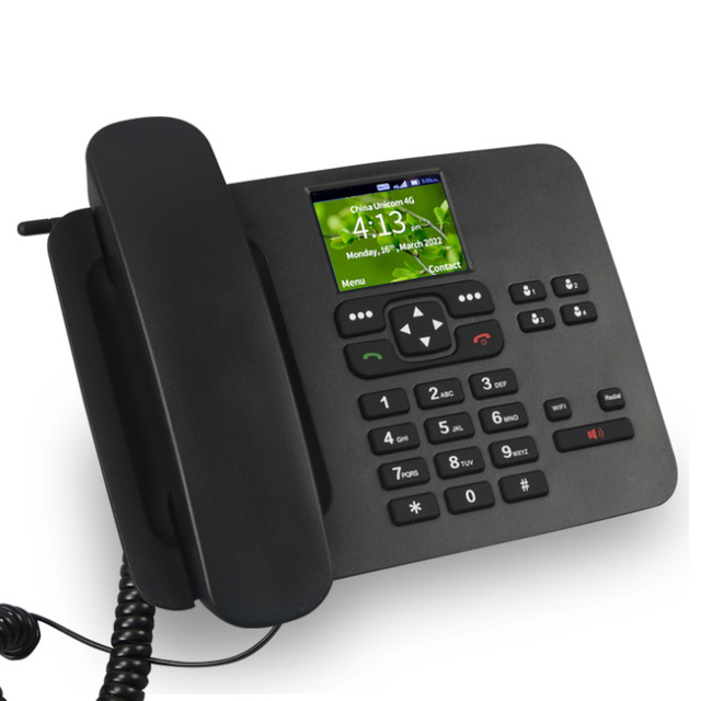 Basic Desk Phone 4G VoLTE Call Business Scene Use Fixed Wireless Phone SIM Network Telephone