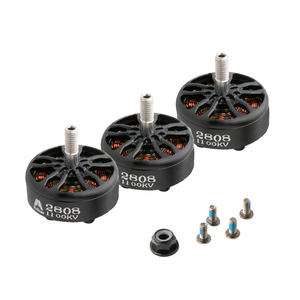 มอเตอร์ไร้แปรงถ่าน 2808 1100kv ของแท้ พร้อม ESC 50A กำลังขับ 935W น้ำหนัก 2266 กรัม ใบพัด GF7040 3R สำหรับอุปกรณ์เสริมโดรนแข่ง RC - Product Image 1