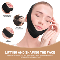 Ceinture de remodelage facial respirante et confortable avec fonction de lifting personnalisée – Sangle amincissante pour le visage