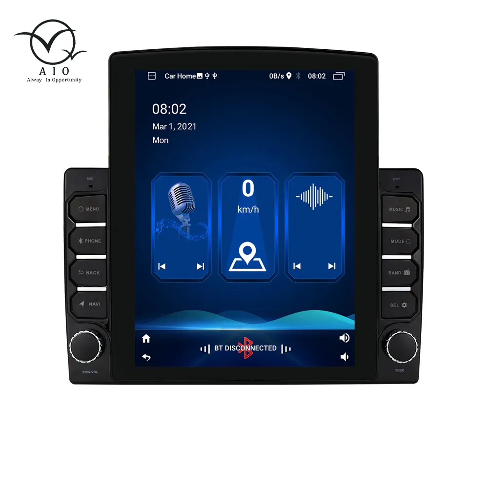 AIO Stereo Mobil Double Din, Layar Sentuh HD 2022 Inci 2 + 32G 9.7 Inci, Stereo IPS HD Mobil Android 10 <span class=keywords><strong>Upgrade</strong></span> Baru