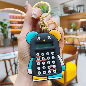 Creative Bear Calculator <b>Key</b> <b>Chain</b> Portable Fashion <b>Car</b> <b>Key</b> <b>Chain</b> Student School Bag Pendant Small Gift Wholesale - Product Image 5
