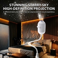 Projecteur d'étoiles USB, lumière de nuit, lentille HD, lampe de projection multi-motifs pour plafond, décoration de chambre à coucher, chambre d'enfant