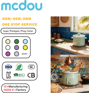 mcdou 3 Litre Fast Cook, <strong>Slow</strong> Cook and Keep Warm Functions Perfect for <strong>Small</strong> Kitchens Programmable <strong>Slow</strong> <strong>Cooker</strong> - Product Image 1