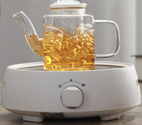 En gros 350Ml 12Oz Carré Théière À La Main Théière En Verre Résistant À La Chaleur Avec Passoire En Verre Amovible