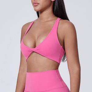 <span class=keywords><strong>2025</strong></span> Hearuisavy Hoge Kwaliteit Seks <span class=keywords><strong>Open</strong></span> Rug Yoga Crop Tops Gewatteerd Snel Droog Ademend Gymkleding Dames Sportbeha Ondergoed - Product Image 5