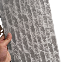 Panneaux muraux légers en PVC imprimés en 3D, effet travertin, imperméables, faciles à installer, pour décoration intérieure et divertissement