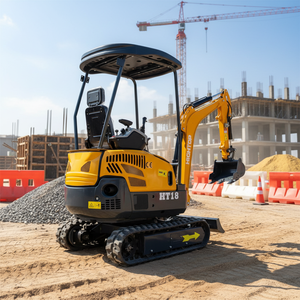 Mini Excavadora de 1.8 Toneladas con Toldo Giratorio, Control por Joystick, Certificación CE y EPA, Excavadora Compacta V para Construcción, Jardinería y Uso Agrícola - Product Image 1