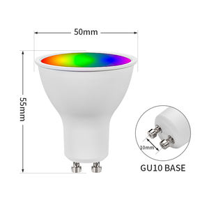 Самая популярная интеллектуальная светодиодная лампочка GU10, Wi-Fi, управляемая приложением Tuya, точечный светильник с питанием от переменного тока - Product Image 3