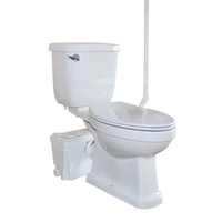 WC japonais FLO500 avec pompe broyeuse, chasse d'eau à siphon super vortex, WC en céramique avec broyeur intégré