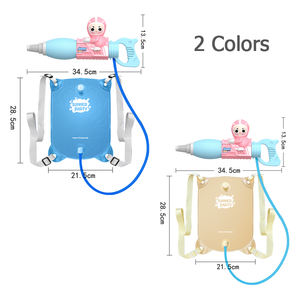 QS haute qualité été <span class=keywords><strong>jeu</strong></span> de tir en plein air jouets en plastique dessin animé enfants piscine sac à dos pistolet à eau jouets pour enfants cadeau - Product Image 2