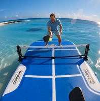 Plateforme aquatique gonflable personnalisée pour sports nautiques, terrain de pickleball gonflable, plateforme aquatique gonflable