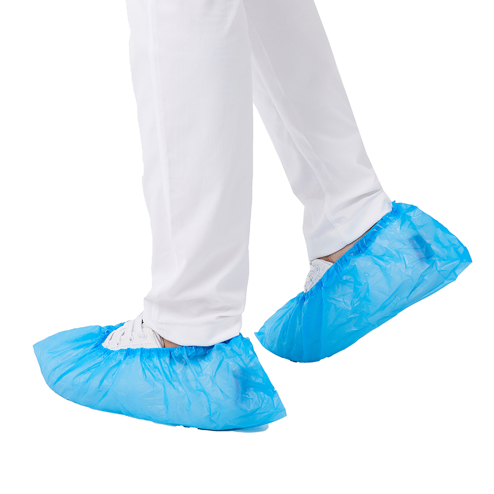 Одноразовая крышка для обуви Overshoes из полиэтилена CPE, водонепроницаемая автоматическая крышка для обуви CE, медицинские материалы и аксессуары, 2 года, Haixin или OEM