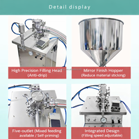 Machine de remplissage semi-automatique à piston pour liquides (10-30 BPM) – Pour miel, shampoing, jus – Remplisseur pneumatique haute précision (100-1000 ml)