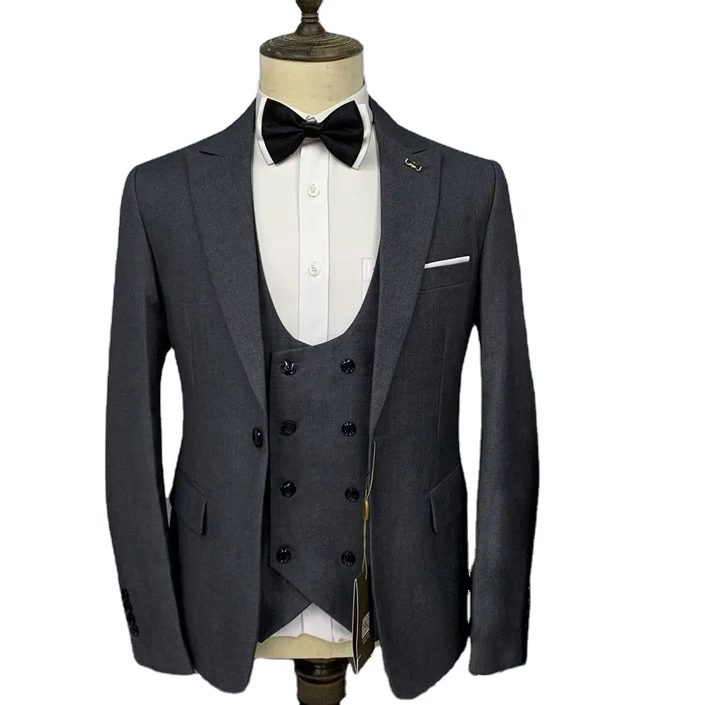 पुरुषों के लिए सूट 3 टुकड़े शादी का सूट पुरुषों के लिए Tuxedos सूट रंगीन जाकेट स्लिम फिट जैकेट औपचारिक व्यापार कॉस्टयूम पुरुषों